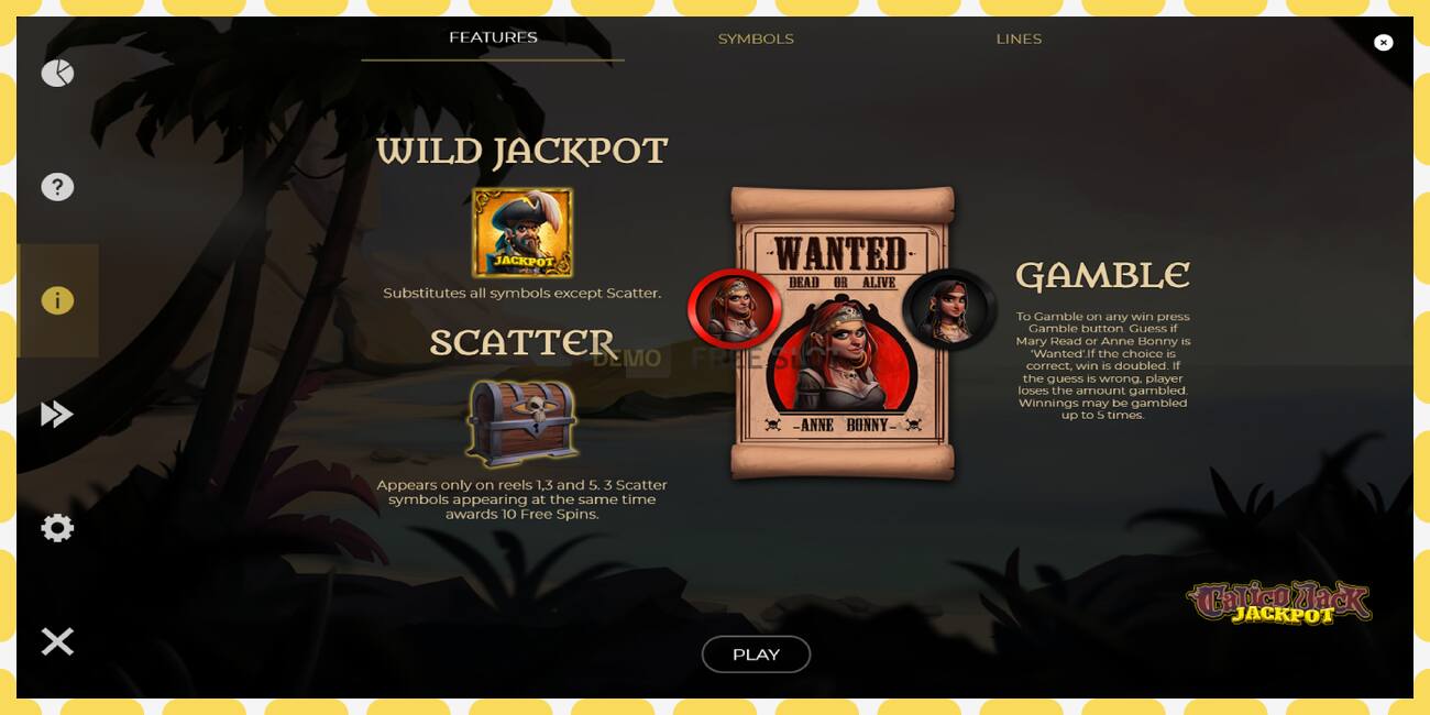 فتحة تجريبية Calico Jack Jackpot مجانا وبدون تسجيل, صورة - 1