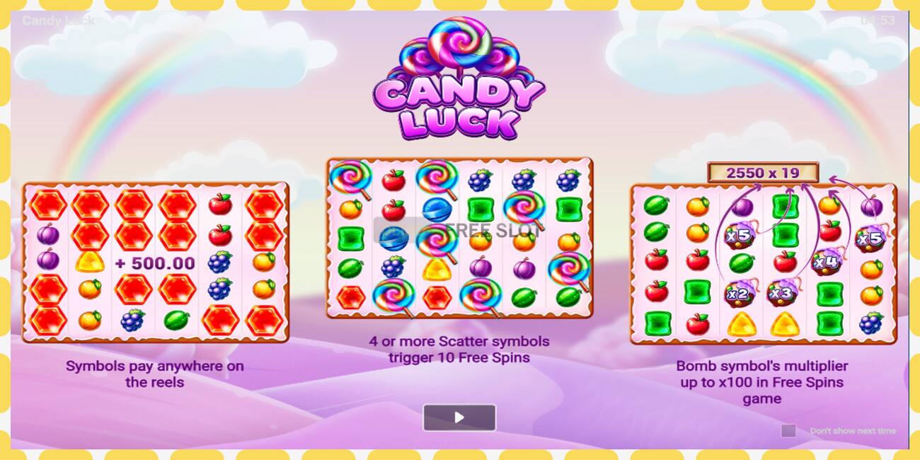 Demo slot Candy Luck free and without registration, picture - 1