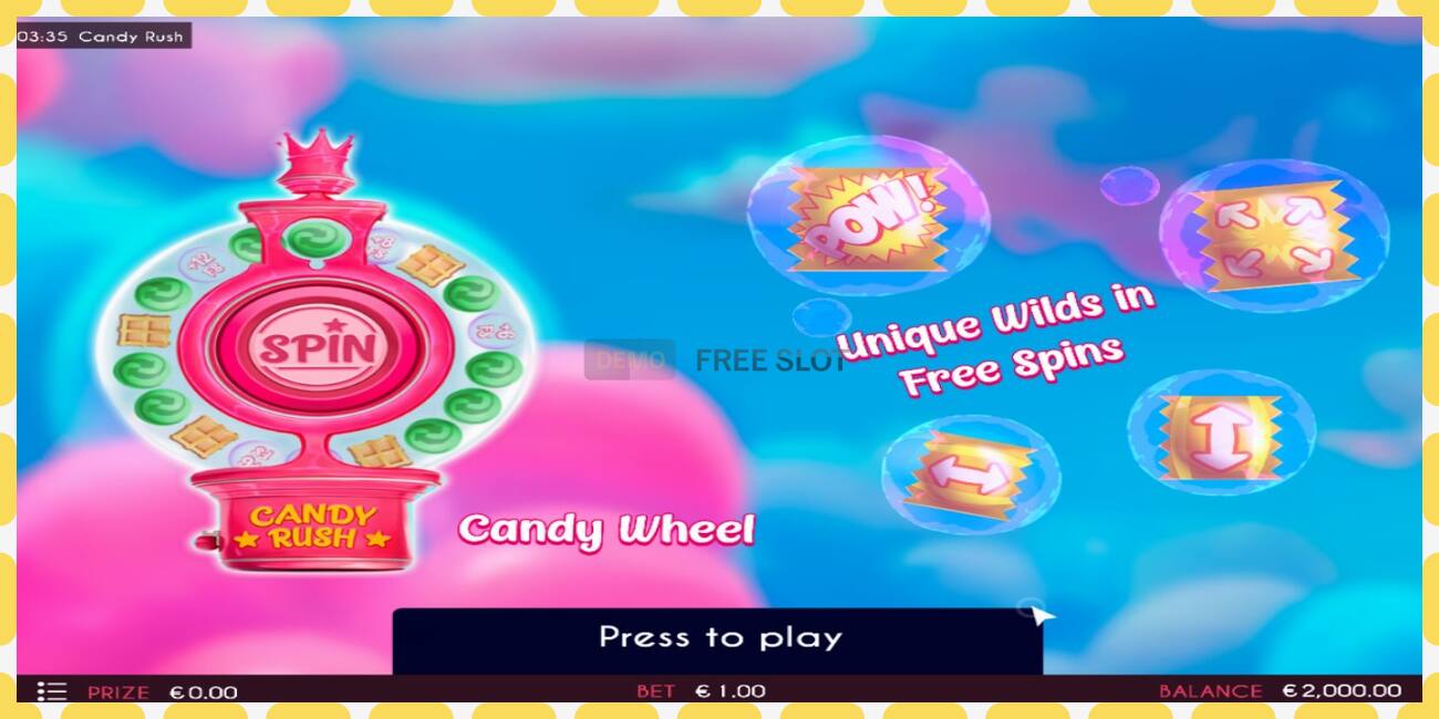 Demo slot Candy Rush free and without registration, picture - 1