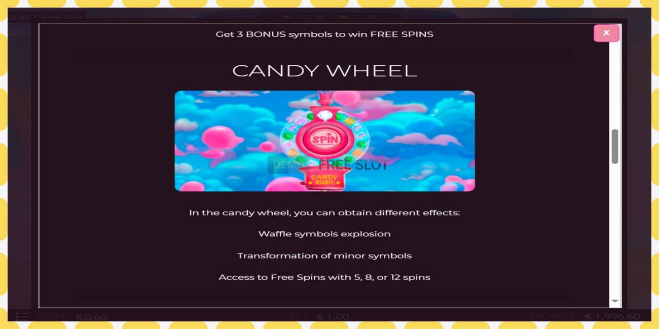 Demo slot Candy Rush free and without registration, picture - 1