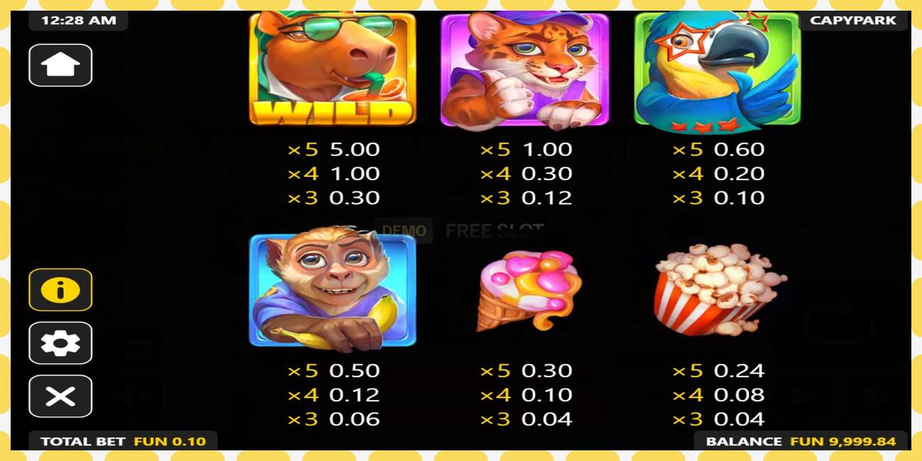 Demo slot CapyPark free and without registration, picture - 1