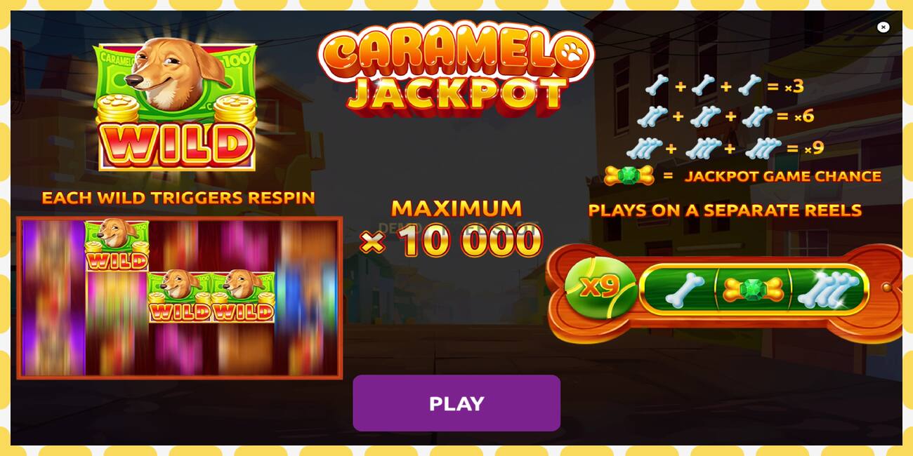 Demo lizdas Caramelo Jackpot nemokamai ir be registracijos, paveikslėlį - 1