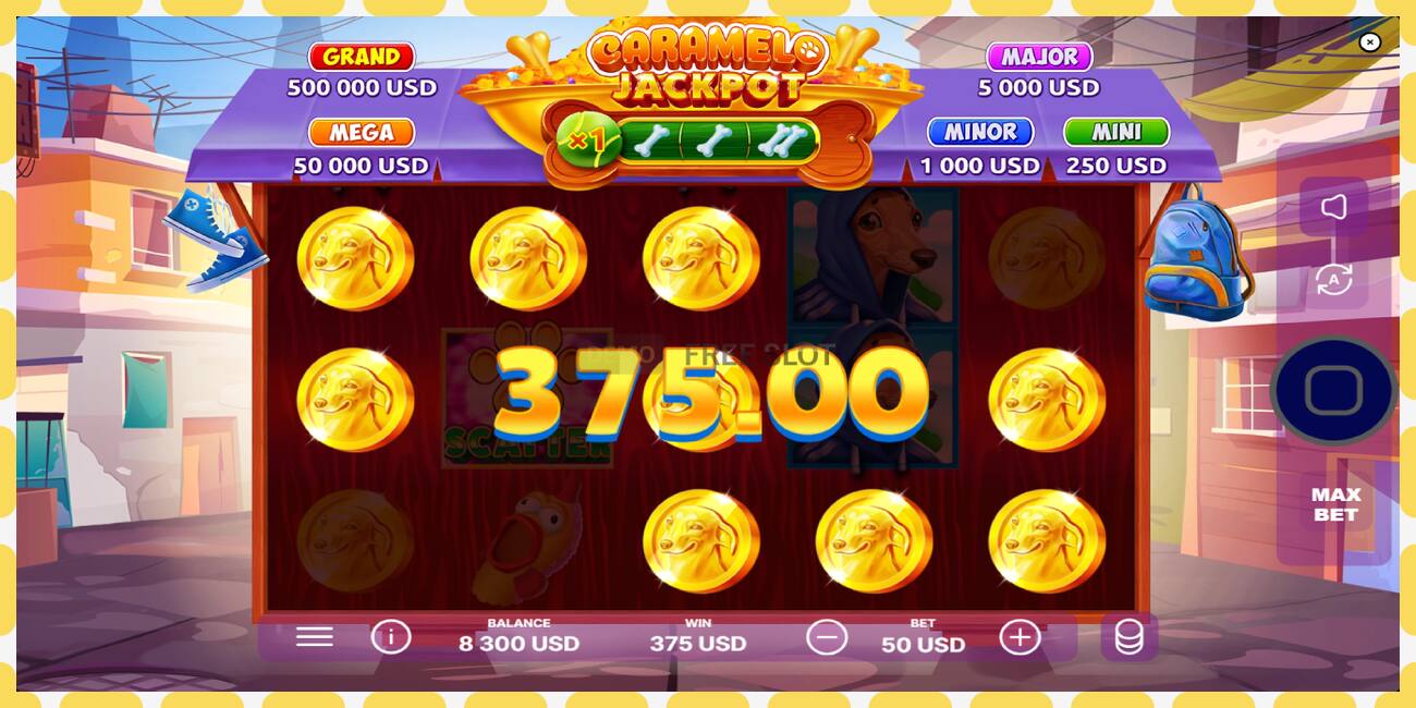 Demo lizdas Caramelo Jackpot nemokamai ir be registracijos, paveikslėlį - 1