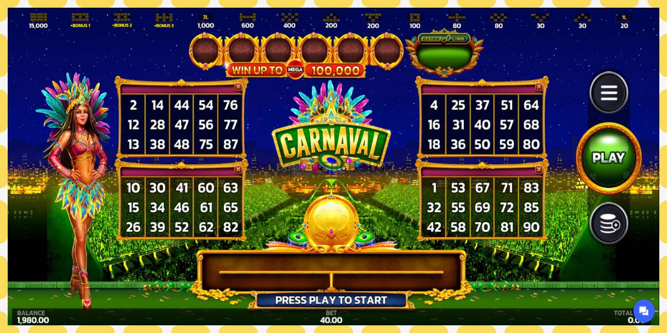 Demo slot Carnaval Link&Win free and without registration, picture - 1