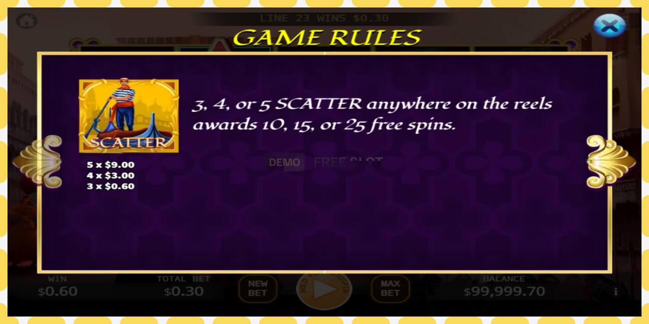 Demo slot Carnival of Venice free and without registration, picture - 1