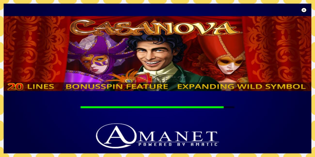 Demo slot Casanova free and without registration, picture - 1