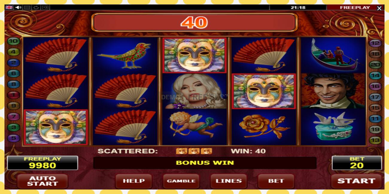 Demo slot Casanova free and without registration, picture - 1