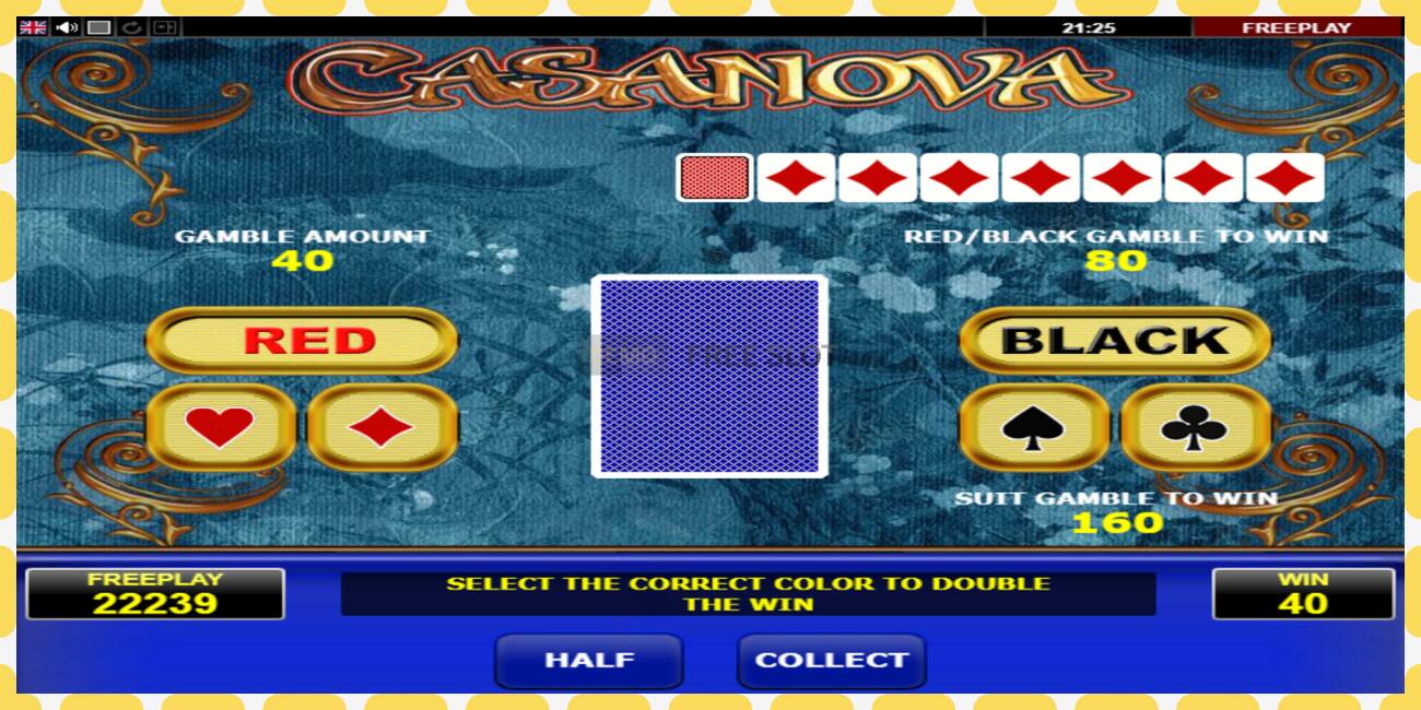 Demo slot Casanova free and without registration, picture - 1