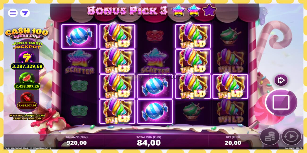 Demo slot Cash 100 Sugar Star free and without registration, picture - 1