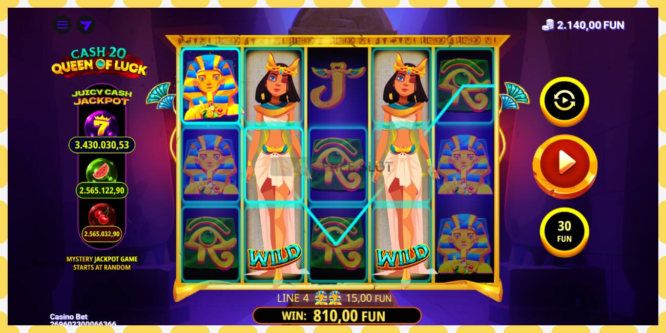 Demo slot Cash 20 Queen of Luck free and without registration, picture - 1