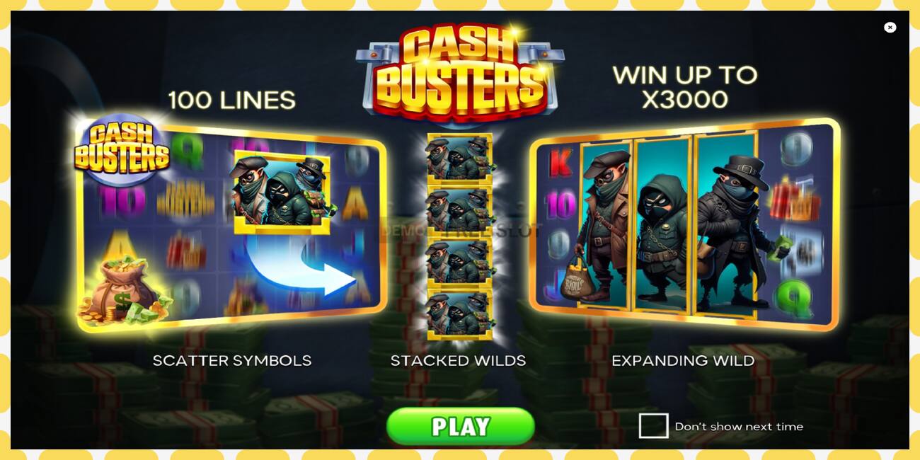 Demo slot Cash Busters free and without registration, picture - 1