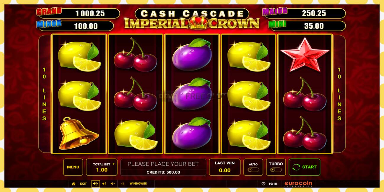 Slot demo Cash Cascade Imperial Crown gratuit și fără înregistrare, imagine - 1