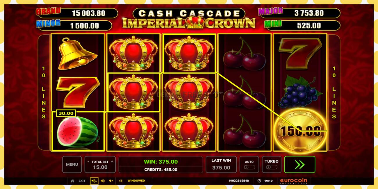 Slot demo Cash Cascade Imperial Crown gratuit și fără înregistrare, imagine - 1