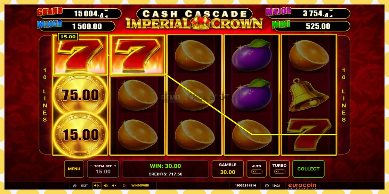 Slot demo Cash Cascade Imperial Crown gratuit și fără înregistrare, imagine - 1