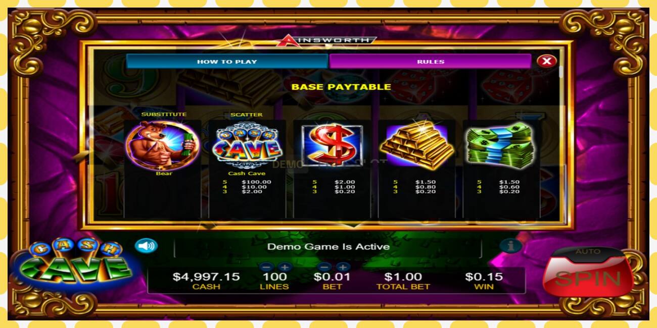 Demo slot Cash Cave free and without registration, picture - 1