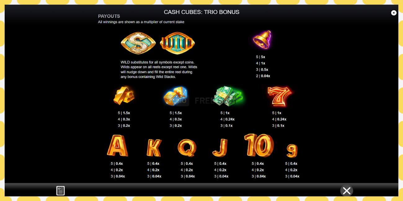 Демо слот Cash Cubes: Trio Bonus бесплатно и без регистрации, картинка - 1