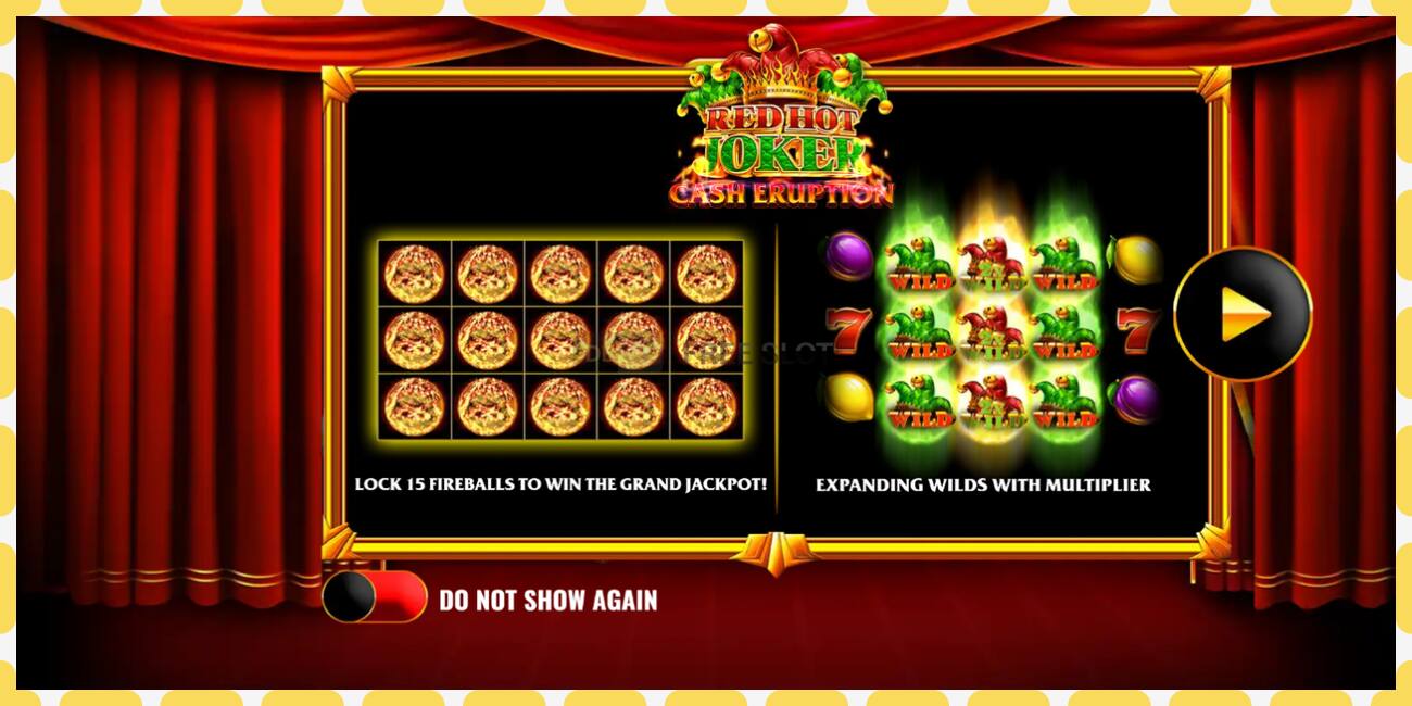 Demo slot Cash Eruption Red Hot Joker free and without registration, picture - 1