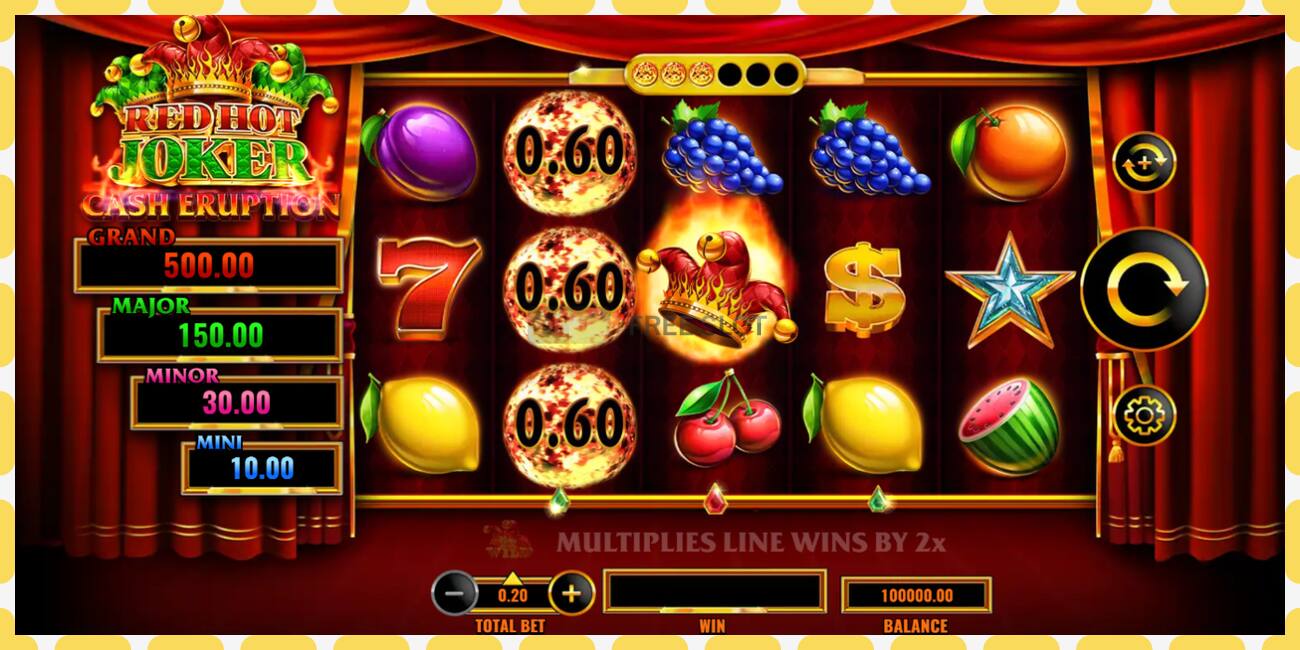 Demo slot Cash Eruption Red Hot Joker free and without registration, picture - 1