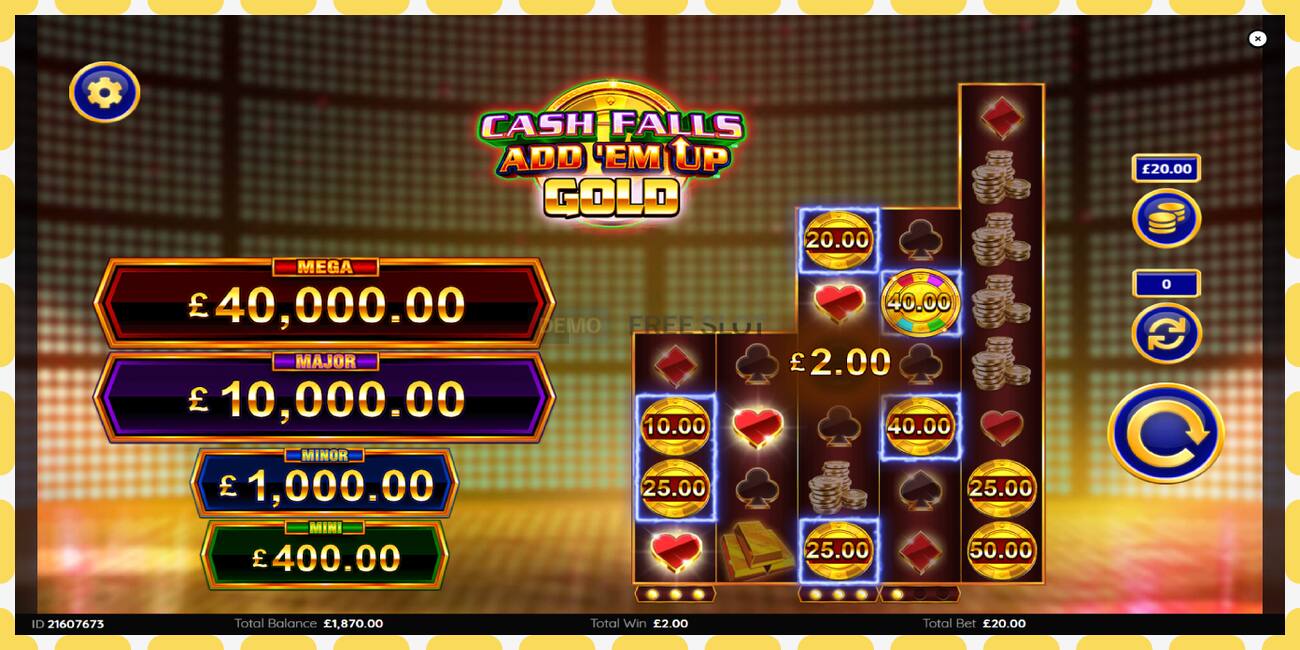 Demo slot Cash Falls: Add Em Up Gold free and without registration, picture - 1