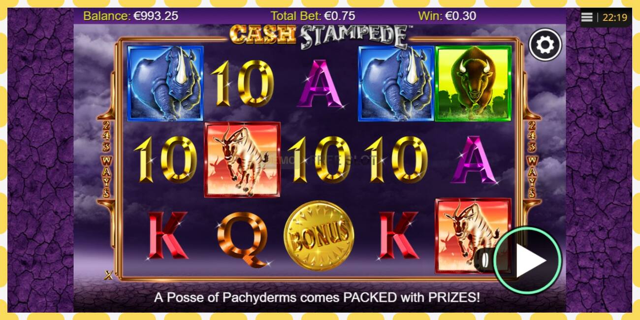 Demo slot Cash Stampede free and without registration, picture - 1