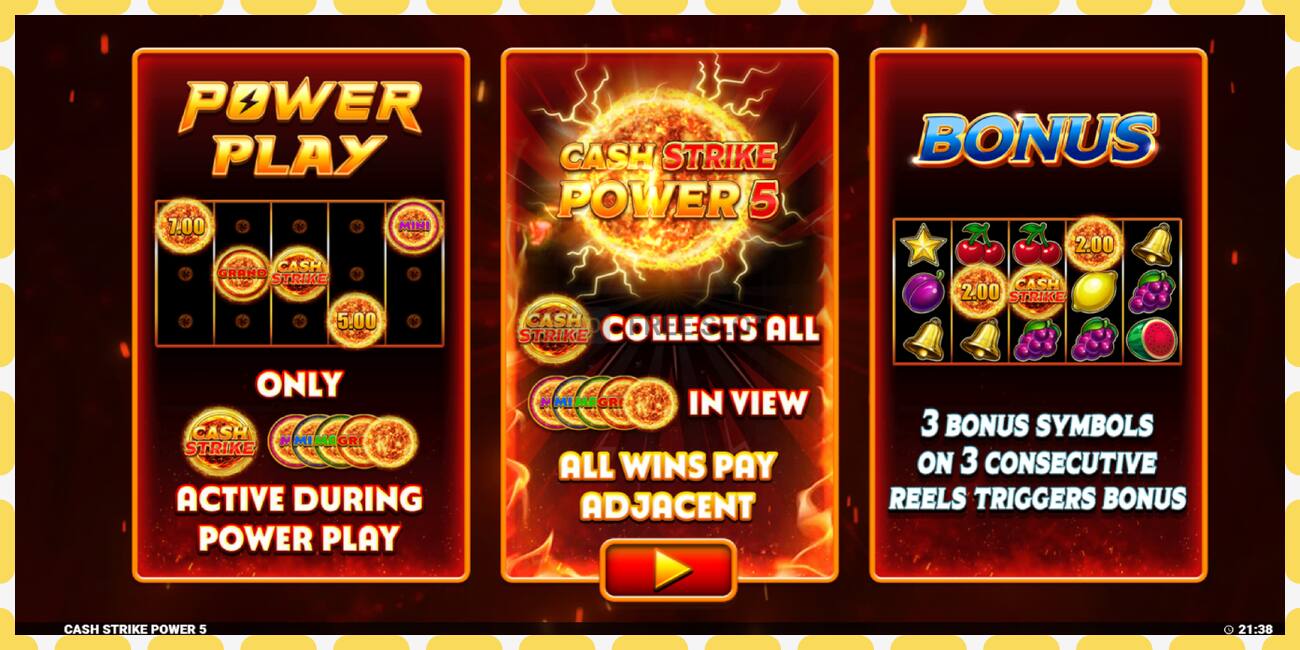 Demo slot Cash Strike Power 5 free and without registration, picture - 1