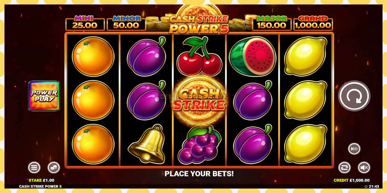 Demo slot Cash Strike Power 5 free and without registration, picture - 1