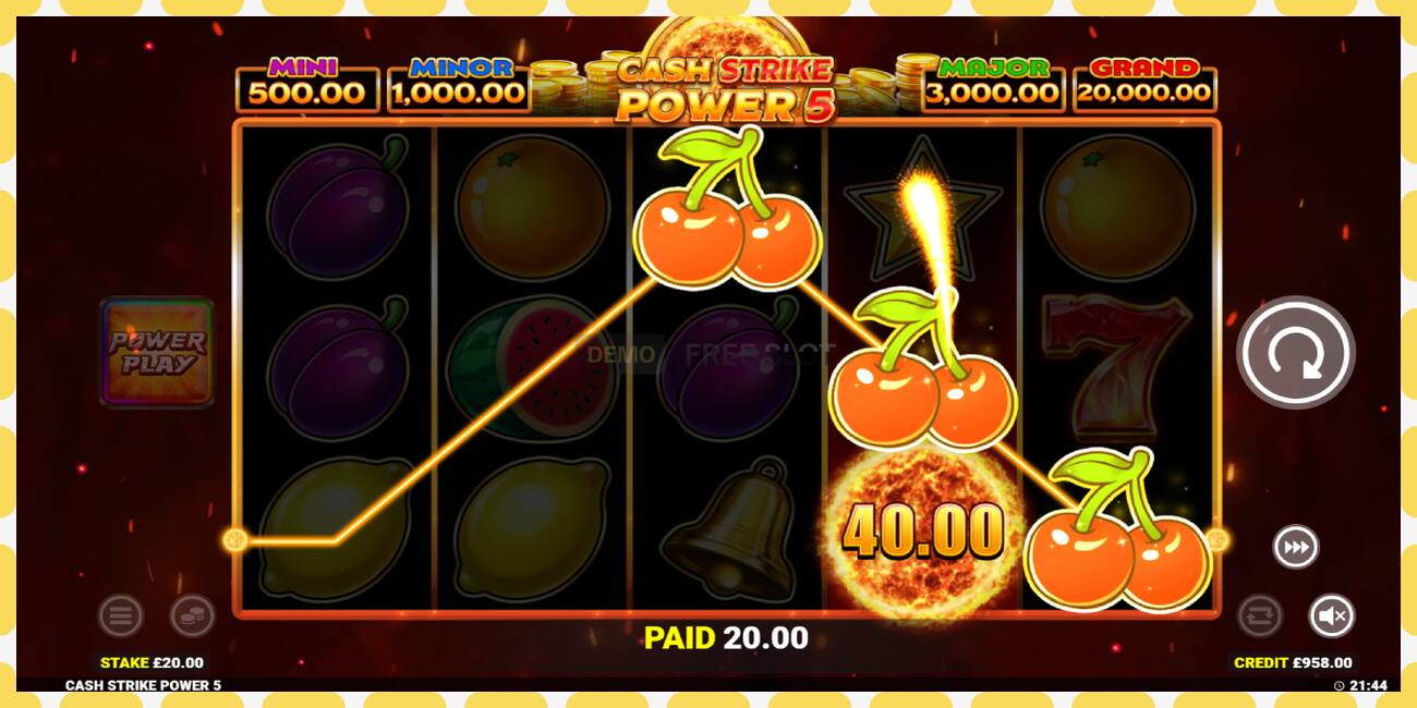 Demo slot Cash Strike Power 5 free and without registration, picture - 1