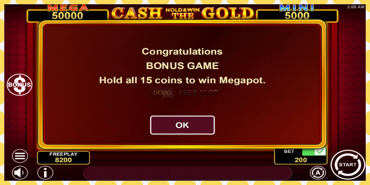 Ranura de demostració Cash The Gold Hold & Win gratuït i sense registre, imatge - 1