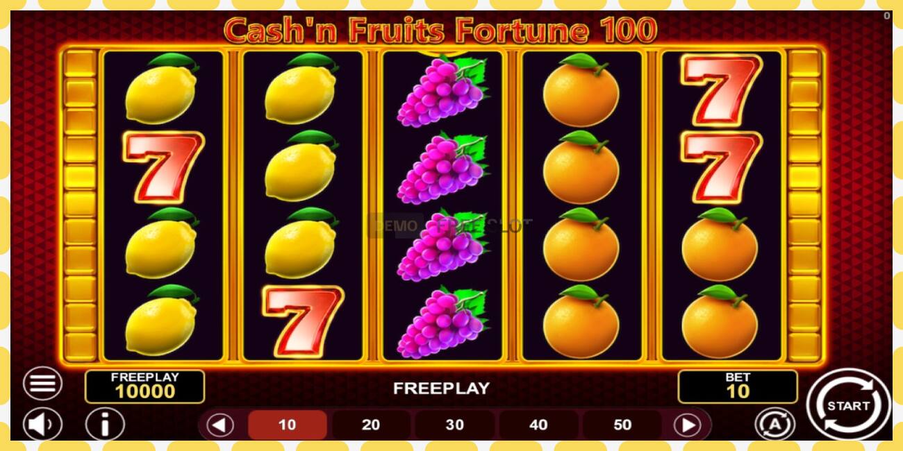 Demo slot Cashn Fruits Fortune 100 free and without registration, picture - 1