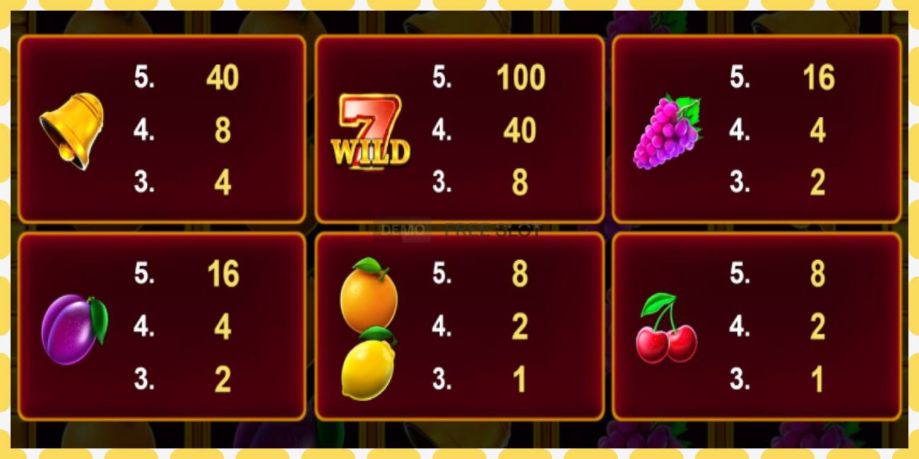 Demo slot Cashn Fruits Fortune 100 free and without registration, picture - 1