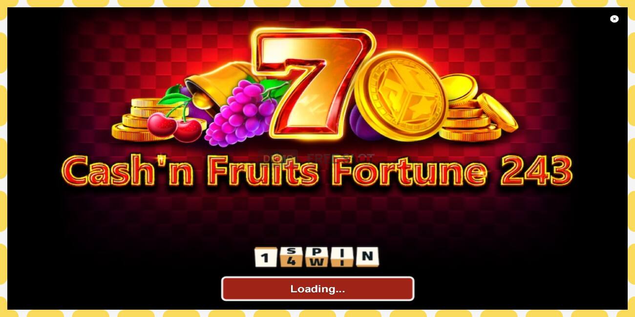 Demo slot Cashn Fruits Fortune 243 free and without registration, picture - 1