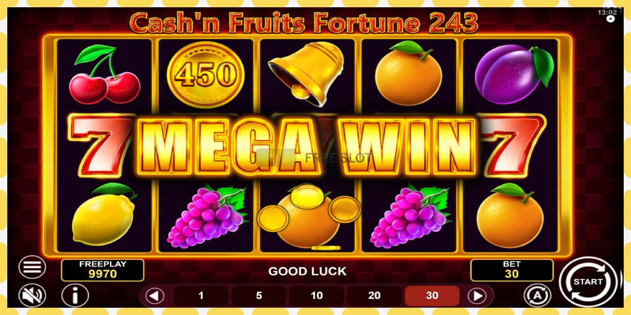 Demo slot Cashn Fruits Fortune 243 free and without registration, picture - 1