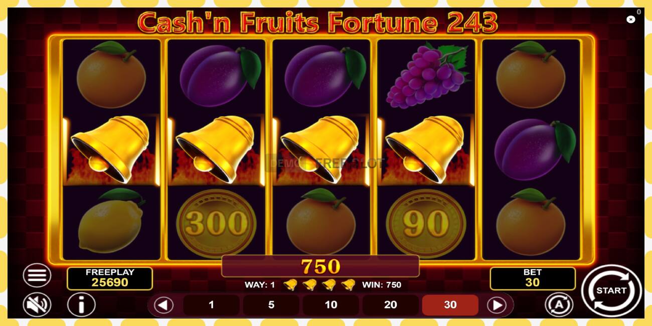 Demo slot Cashn Fruits Fortune 243 free and without registration, picture - 1