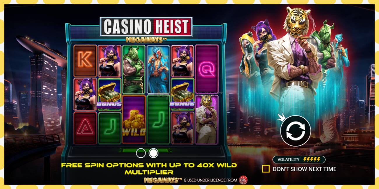 Demo slot Casino Heist Megaways free and without registration, picture - 1