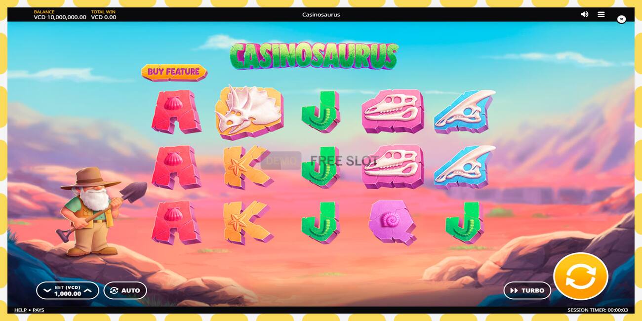 Demo slot Casinosaurus free and without registration, picture - 1