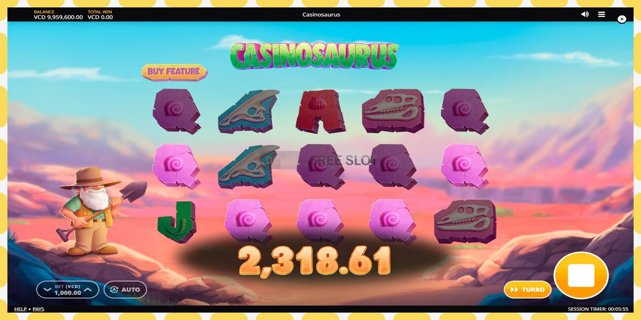 Demo slot Casinosaurus free and without registration, picture - 1