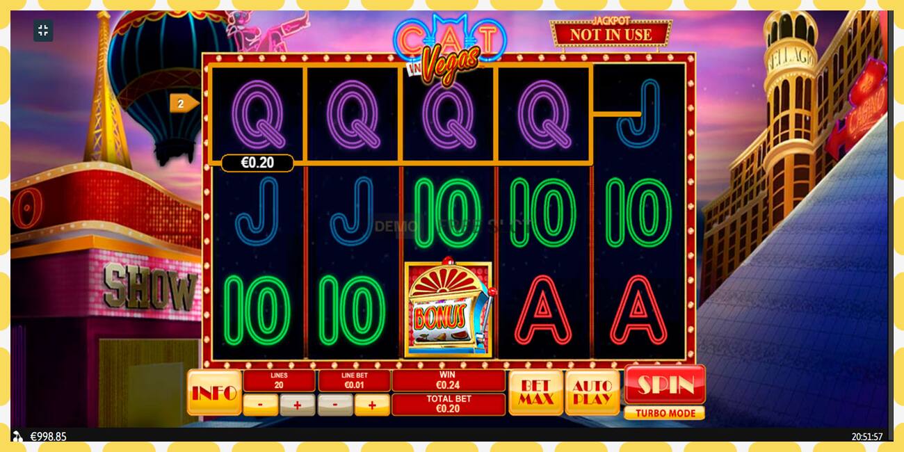 Demo slot Cat In Vegas free and without registration, picture - 1