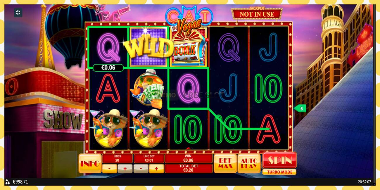 Demo slot Cat In Vegas free and without registration, picture - 1