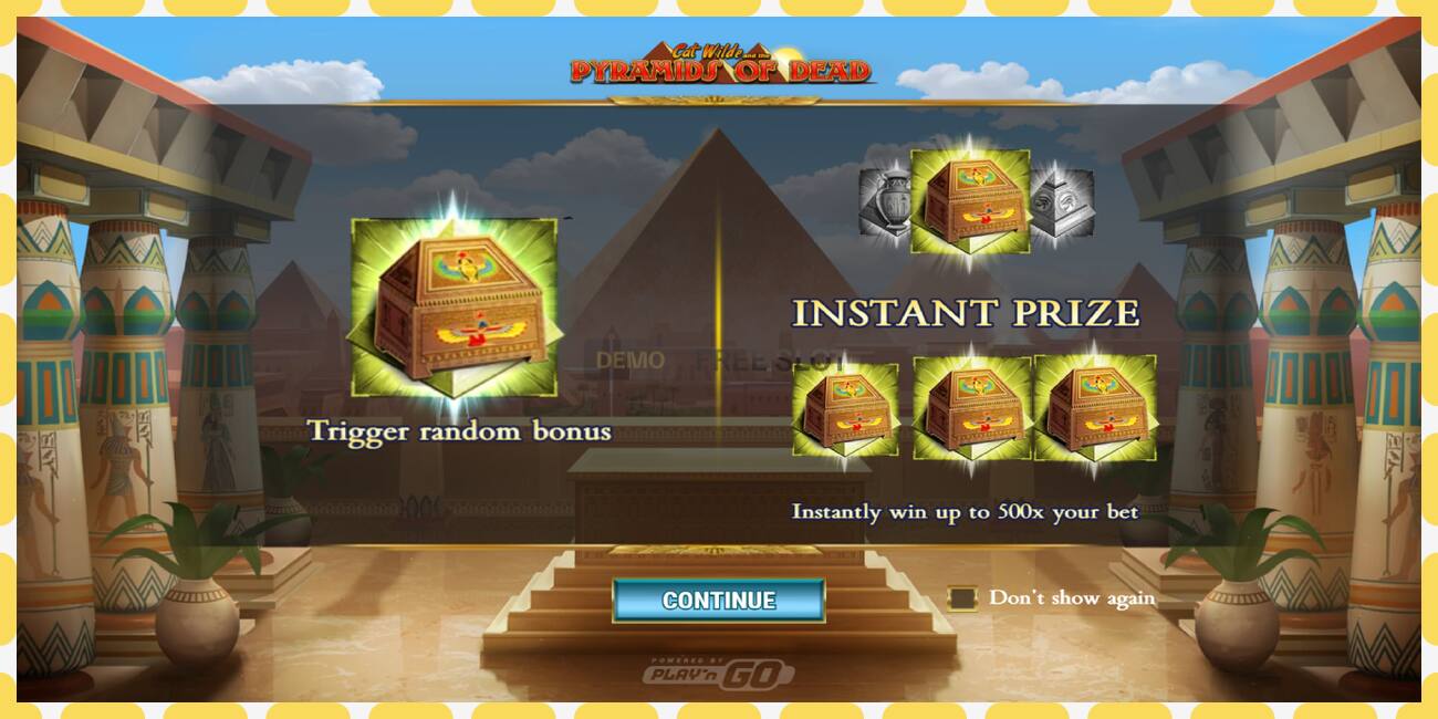 Demo slot Cat Wilde and the Pyramids of Dead free and without registration, picture - 1