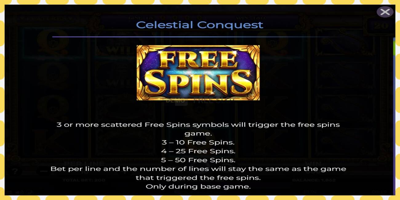 Demo slot Celestial Conquest free and without registration, picture - 1