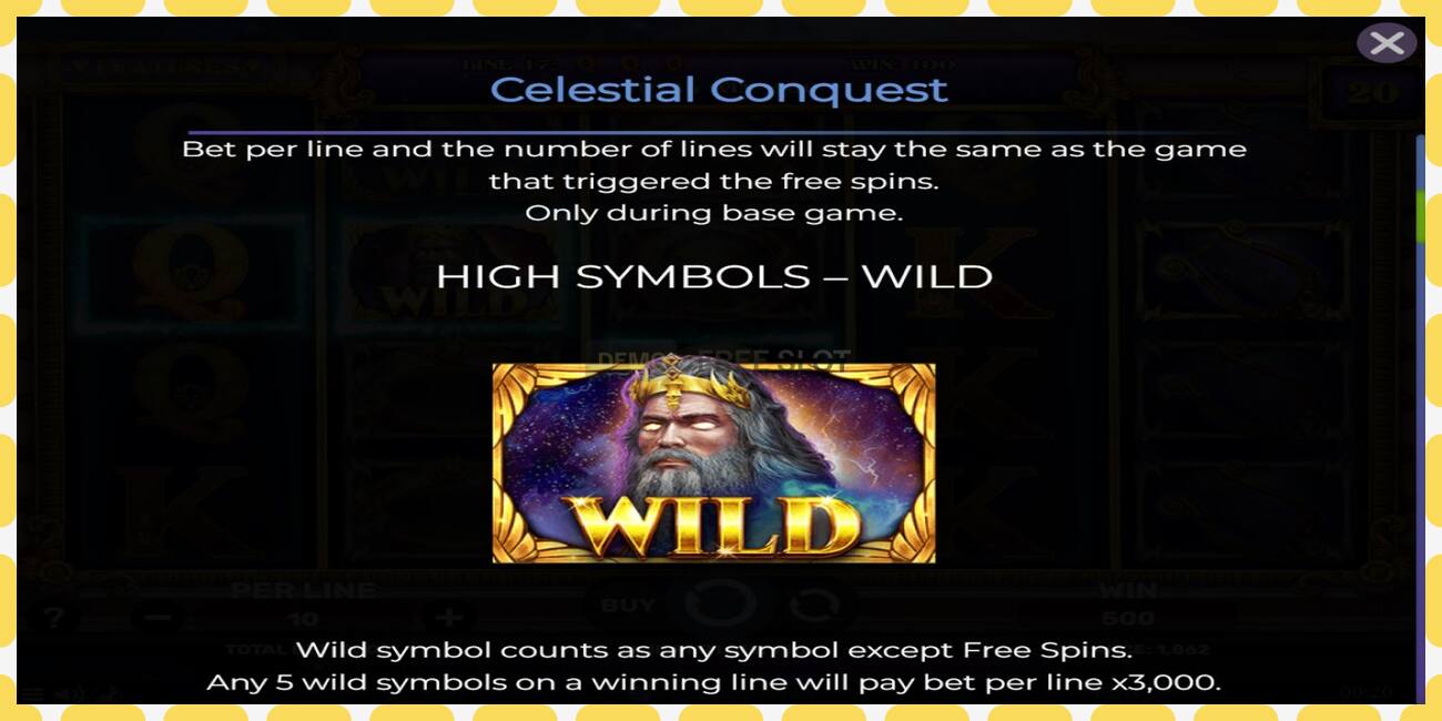 Demo slot Celestial Conquest free and without registration, picture - 1