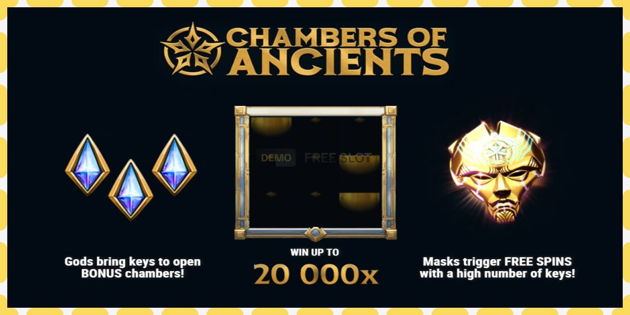 Demo slots Chambers of Ancients bezmaksas un bez reģistrācijas, attēlu - 1