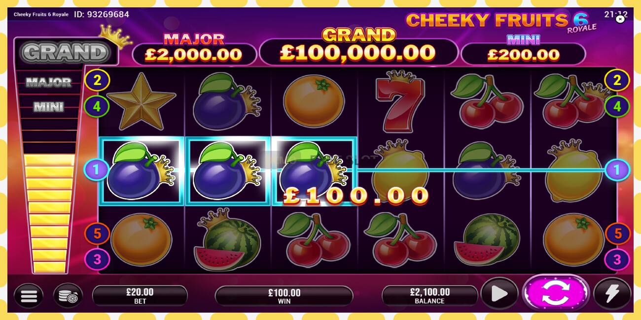 Demo slot Cheeky Fruits 6 Royale free and without registration, picture - 1