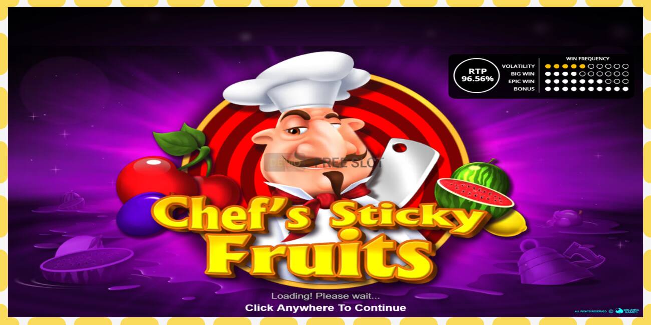 Demo slot Chefs Sticky Fruits free and without registration, picture - 1