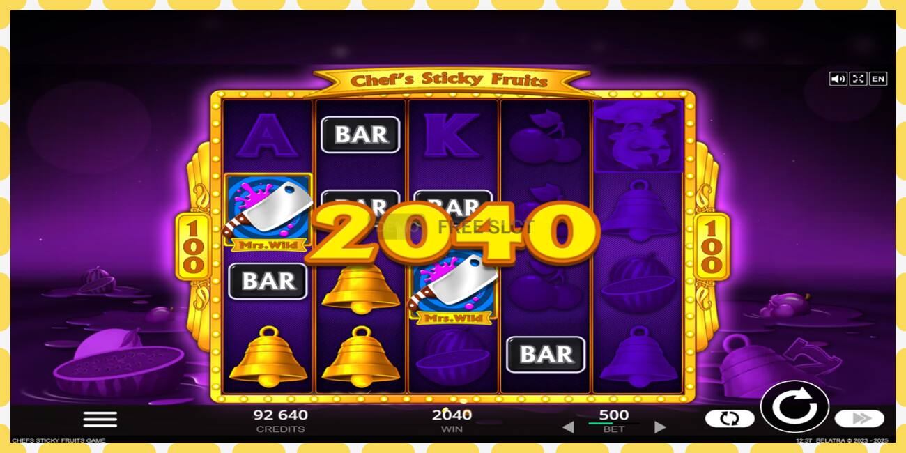 Demo slot Chefs Sticky Fruits free and without registration, picture - 1