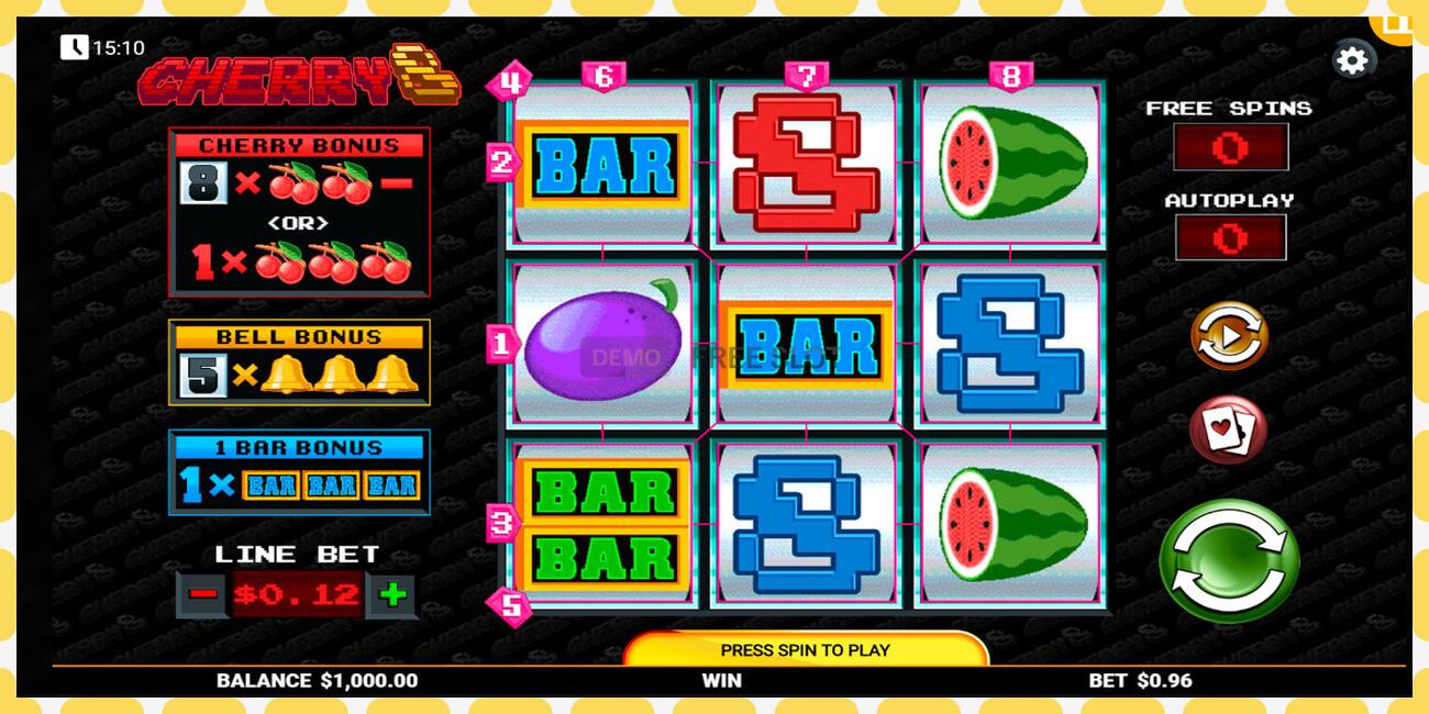 Slot demo Cherry8 gratuit și fără înregistrare, imagine - 1