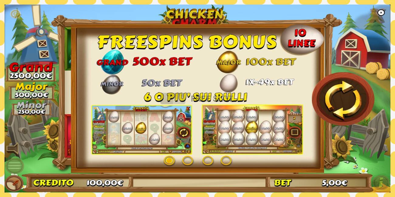 Demo slot Chicken Charm නොමිලේ සහ ලියාපදිංචියකින් තොරව, පින්තූරය - 1