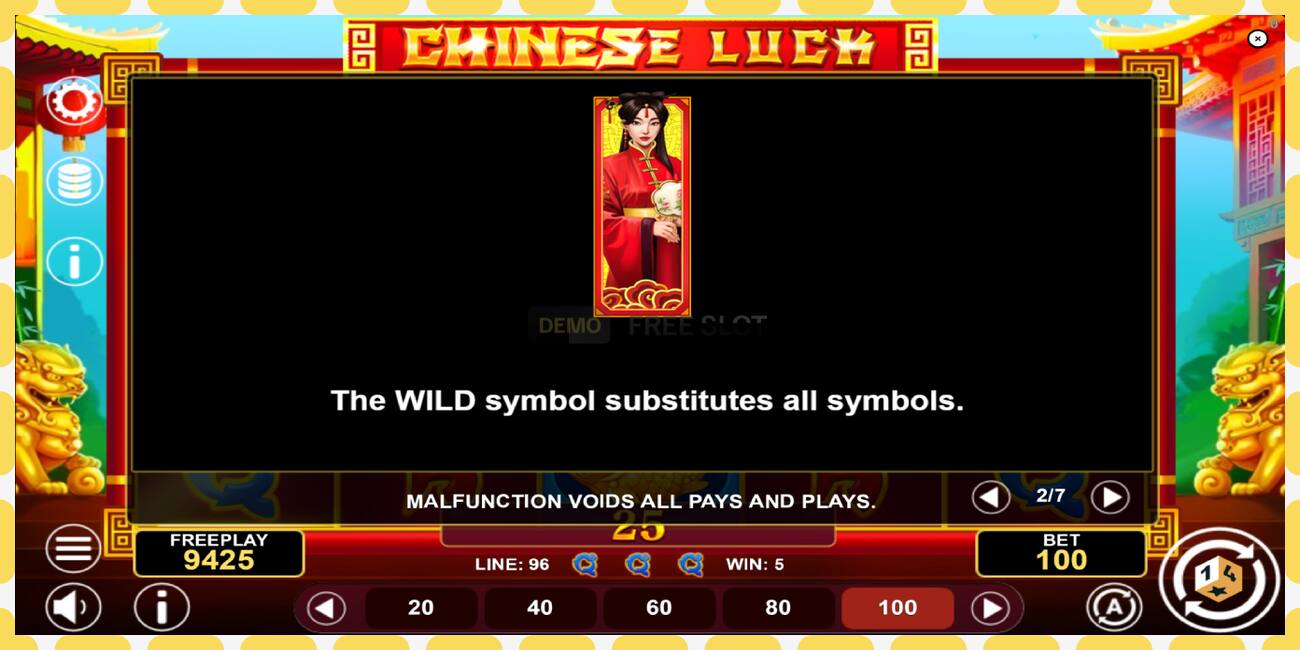 Demo slot Chinese Luck free and without registration, picture - 1