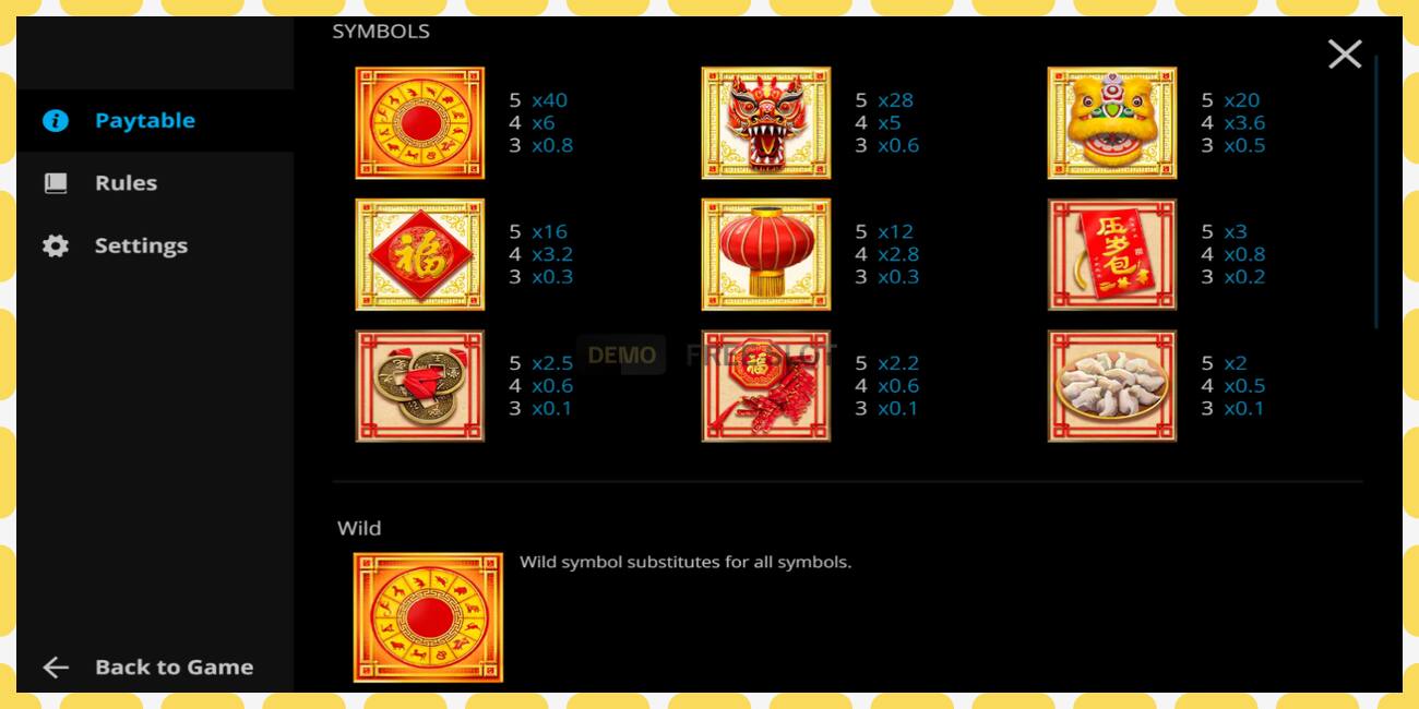 Demo slot Chinese New Year free and without registration, picture - 1