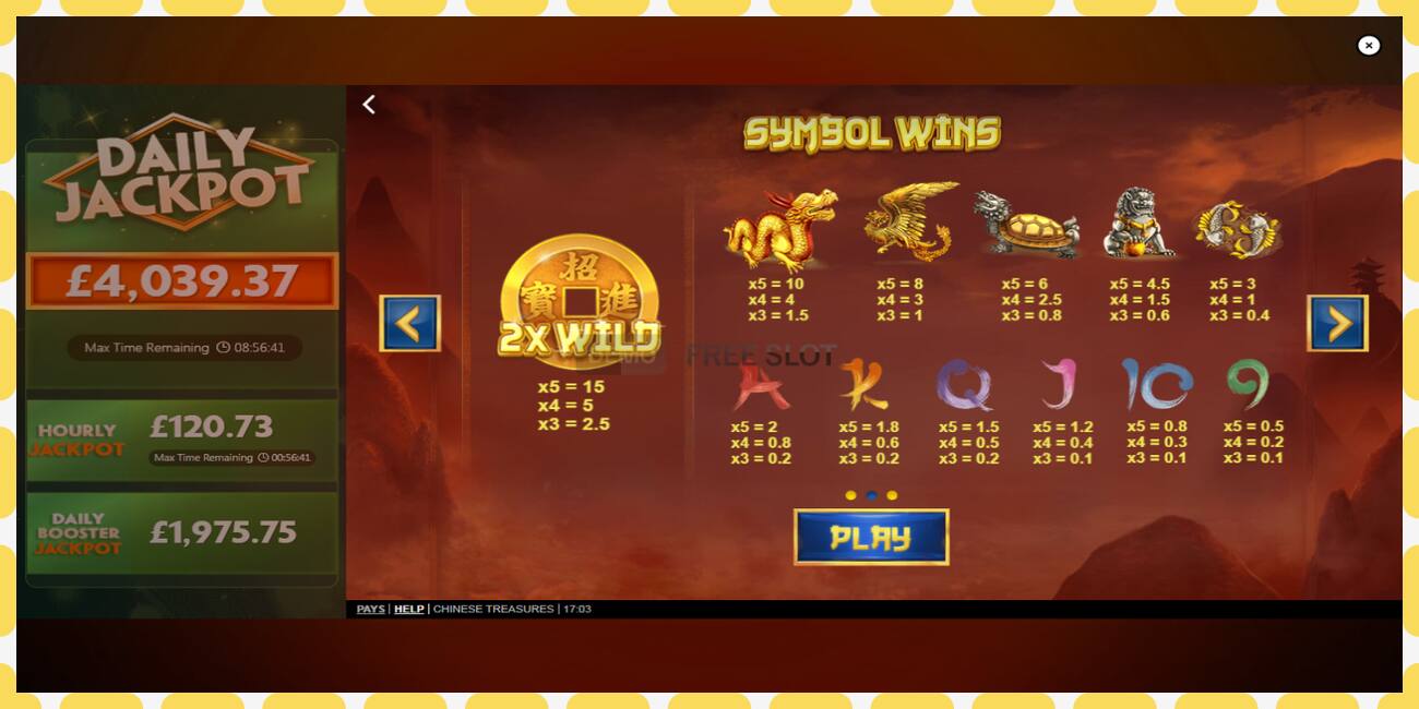 Demo slot Chinese Treasures free and without registration, picture - 1